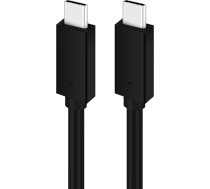 Platinet cable USB-C - USB-C 5A 100W 1m, black (PUCC5A1B) 45578