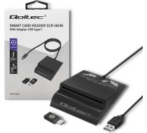 Action Qoltec smart card reader + USB-C adapter SCR-0636 ART#102700