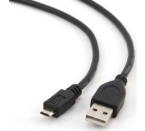 Gembird Kabel USB Gembird USB-A - microUSB 0.3 m Czarny (CCPmUSB2AMBM0.3M)