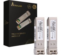 Extralink SFP+ 10G 2-pack | Moduł SFP+ | 10Gbps, LC/UPC, 850nm, 300m, multi mode, DOM, Dedicated to HP/Aruba EX.35955