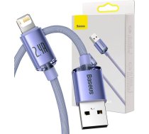 Baseus Crystal Shine cable USB to Lightning, 2.4A, 1.2m (purple) CAJY000005