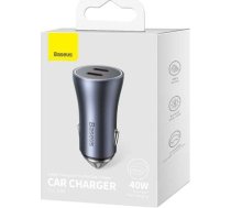 Baseus Car Charger Golden Contactor Pro fast Charger C+C 40W Gray (CGJP000013)