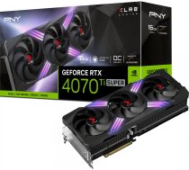 PNY GeForce RTX 4070 Ti SUPER XLR8 Gaming VERTO™ EPIC-X RGB™ Triple Fan OC 16GB GDDR6X DLSS 3 VCG4070TS16TFXXPB1-O