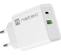 Natec Ribera 20W USB-A USB-C biała NUC-2061