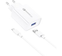 Foneng Wall Charger Foneng EU13  + USB to Micro USB Cable, 3A (White) EU13 MICRO