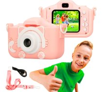 Extralink Kids Camera H27 Dual Różowy | Aparat cyfrowy | 1080P 30fps, wyświetlacz 2.0" EXTRALINK H27 DUAL PINK