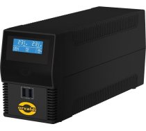 Orvaldi i650LCD USB | Zasilacz awaryjny | UPS, 600VA/360W, 7Ah, 4x IEC ID650IEC