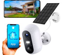 Extralink Smart Life SolarEye | Kamera zewnętrzna z panelem solarnym | bezprzewodowa, Full HD 1080p, Wi-Fi, akumulator 5200mAh, IP54 EX.32985