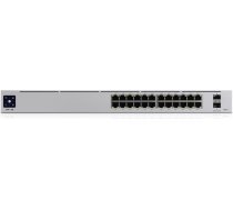 Ubiquiti UniFi Pro 24-Port PoE Managed L2/L3 Gigabit Ethernet (10/100/1000) Power over Ethernet (PoE) 1U Silver USW-PRO-24-POE