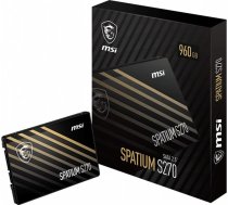 MSI SSD|MSI|SPATIUM S270|240GB|SATA|3D NAND|Write speed 400 MBytes/sec|Read speed 500 MBytes/sec|2,5"|TBW 250 TB|MTBF 2000000 hours|S78-440N070-P83