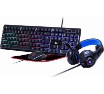 Gembird KEYBOARD USB GAMING KIT ENG/GHOST GGS-UMGL4-02 GEMBIRD