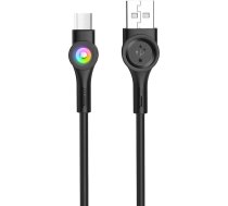 Foneng X59 USB to Micro USB cable, LED, 3A, 1m (black) X59 MICRO