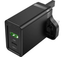 Vention USB-A, USB-C Wall Charger Vention FBBB0-UK 18W/20W UK Black