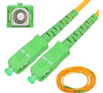 Extralink SC/APC-SC/APC | Patchcord | LSOH, Jednomodowy, Simplex, G.657A2, 3mm, 15m, żółty EX.16293