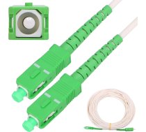 Extralink SC/APC-SC/APC | Patchcord | LSOH, Jednomodowy, Simplex, G.657A2, 3mm, 20m, biały EX.16309