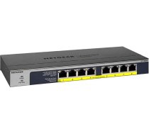 Netgear GS108PP Unmanaged Gigabit Ethernet (10/100/1000) Power over Ethernet (PoE) Black GS108PP-100EUS