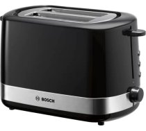 Bosch | TAT7403 | Toaster | Power 800 W | Number of slots 2 | Housing material Plastic | Black/Stainless steel