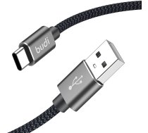 Budi USB-A to USB-C Cable Budi 206T/2M 2.4A 2M (black)