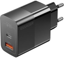 Essager Charger USB-C+USB-A 33W Essager GaN (black) ECTAC-PCB01-P
