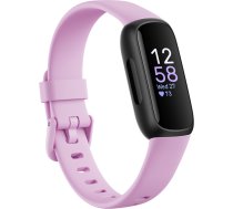 Fitbit | Fitness Tracker | Inspire 3 | Fitness tracker | Touchscreen | Heart rate monitor | Activity monitoring 24/7 | Waterproof | Bluetooth | Black/Lilac Bliss FB424BKLV