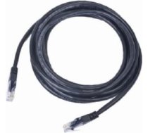 Gembird PATCH CABLE CAT5E UTP 5M/BLACK PP12-5M/BK GEMBIRD