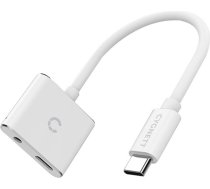 Cygnett Adapter audio USB-C to mini jack 3.5mm i USB-C Cygnett Essential (white) CY2866PCCPD