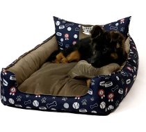 Go Gift Dog and cat bed L - brown - 90x75x16 cm ART#161375