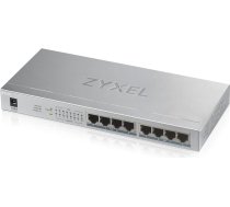 Zyxel GS1008HP Unmanaged Gigabit Ethernet (10/100/1000) Power over Ethernet (PoE) Grey GS1008HP-EU0101F