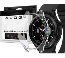 Alogy Etui silikonowe Alogy case do Samsung Galaxy Watch 4 Classic 42mm Przezroczyste 10625