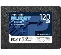 Patriot SSD|PATRIOT|Burst Elite|120GB|SATA 3.0|3D NAND|Write speed 320 MBytes/sec|Read speed 450 MBytes/sec|2,5"|TBW 50 TB|PBE120GS25SSDR