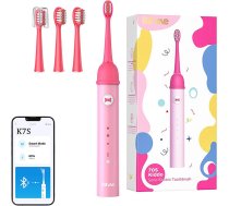 Bitvae Sonic toothbrush with app for kids and tips set  Bitvae K7S (pink) K7S PINK