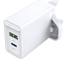 Vention USB-A, USB-C Wall Charger Vention FBBW0-UK 18W/20W UK White