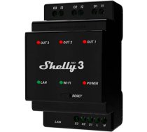 Shelly DIN Rail Smart Switch Shelly Pro 3 with dry contacts, 3 channels PRO3