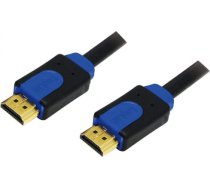 Logilink HDMI-Kabel, A/M zu A/M, 4K/30 Hz, schwarz/blau, 3m CHB1103