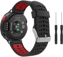 Tech-Protect watch strap Smooth Garmin Forerunner 220/230/235/630/735XT, black/red ART#102836