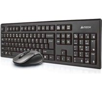 A4 Tech A4Tech 7100N desktop keyboard Mouse included RF Wireless QWERTY English Black A4TKLA41220