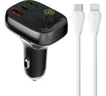 Ldnio Bluetooth C704Q 2USB, USB-C Transmiter FM + USB-C - Lightning cable C704Q TYPE C TO LIGH