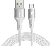 Joyroom Cable USB Joyroom Light-Speed USB to Micro  SA25-AM3, 3A / 1.2m (white) SA25-AM3 1.2M WHITE