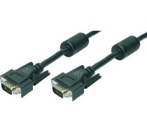 Logilink Kabel VGA 2x Stecker mit Ferritkern schwarz 3,00 Meter CV0002