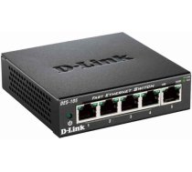 D-Link Black Switch Copper Wire 0.1 Gbps - External DES-105/E