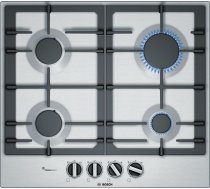 Bosch Serie 6 PCP6A5B90 hob Black, Stainless steel Built-in Gas 4 zone(s) PCP 6A5B90