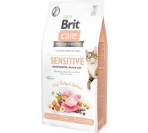 Brit Care Grain-Free Sensitive Turkey&Salmon - dry cat food - 7 kg ART#160687