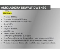 Dewalt A Forged Tool 07210005 angle grinder 7.4 kg DWE490