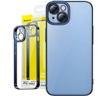 Baseus Glitter Transparent Case and Tempered Glass set for iPhone 14 (blue) ARMC021203
