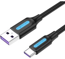 Vention USB 2.0 A to USB-C Cable Vention CORBD 5A 0.5m Black Type PVC