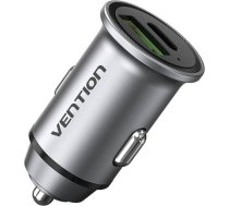 Vention Dual Port Car Charger USB-A, USB-C Vention FFBH0 18/20W Gray