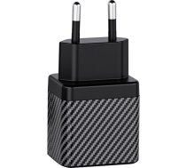 Invzi Wall charger INVZI GaN 2x USB-C, 45W, EU (black) GH4512EU