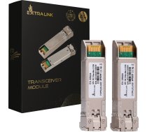 Extralink SFP+ 10G 2-pack | Moduł SFP+ | 10Gbps, LC/UPC, 1310nm, 40km, single mode, DOM EX.35924