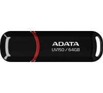 Adata MEMORY DRIVE FLASH USB3.1 64GB/BLACK AUV150-64G-RBK ADATA