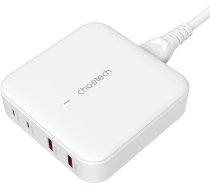 Choetech Deskop charger Choetech PD8008,  2x USB-C, 2x USB-A, GaN, 100W (white)